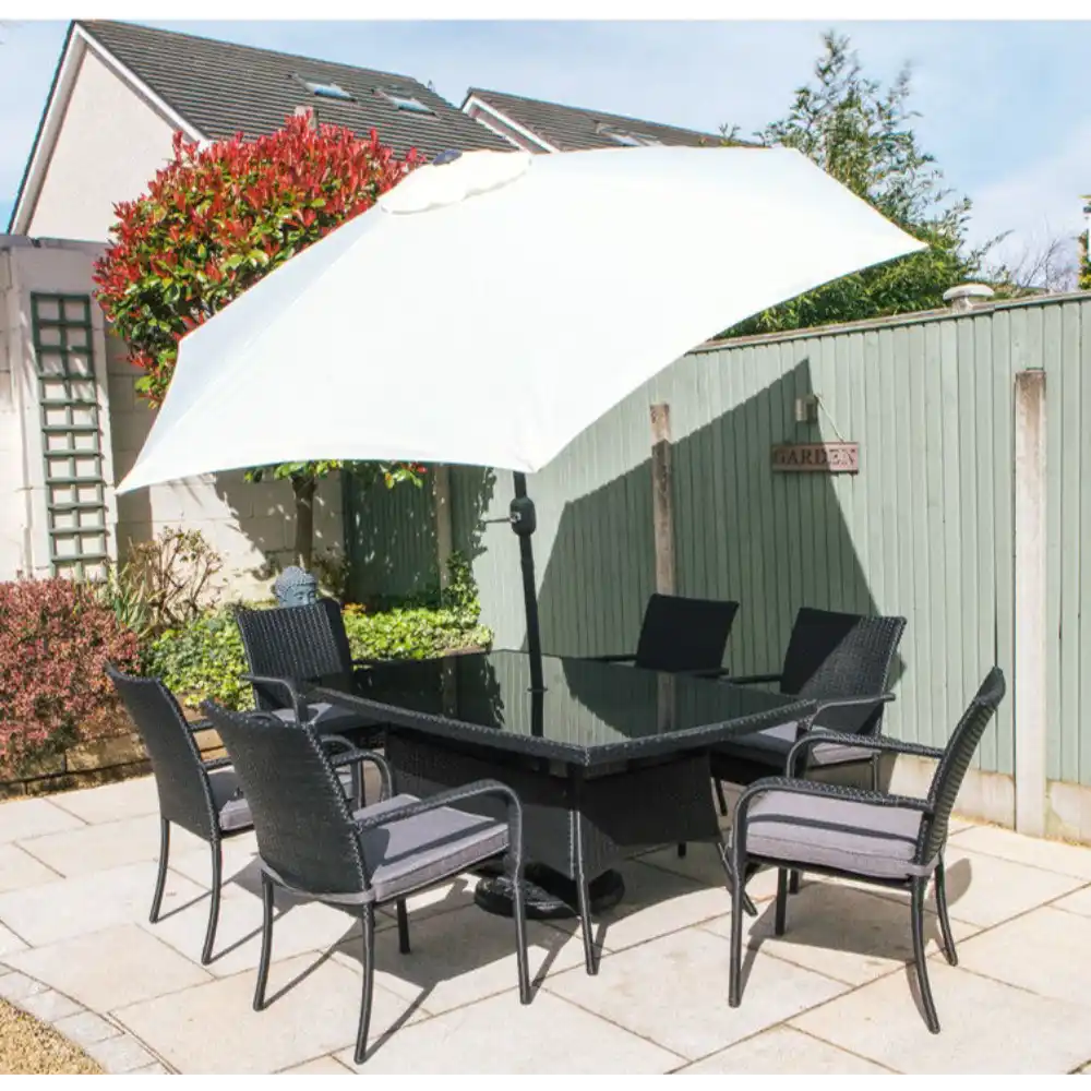 Sienna 6 Seater Rattan Garden Furniture Set