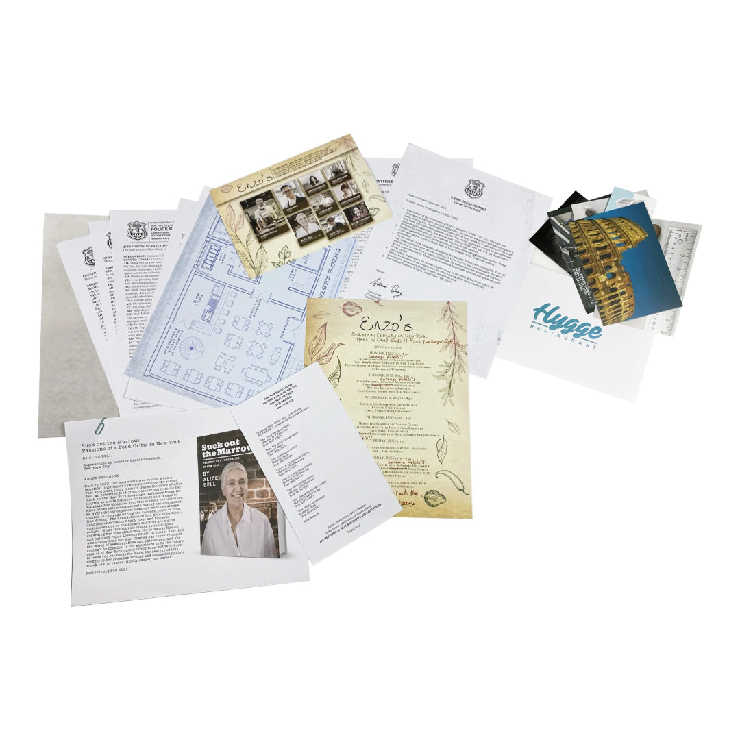 Murder Mystery Case Files Game - Death by Chef's Knife Game | 08480