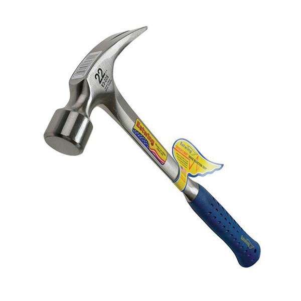 Estwing Straight Claw Framing Hammer - Vinyl Grip 616g (22oz) | ESTE322S