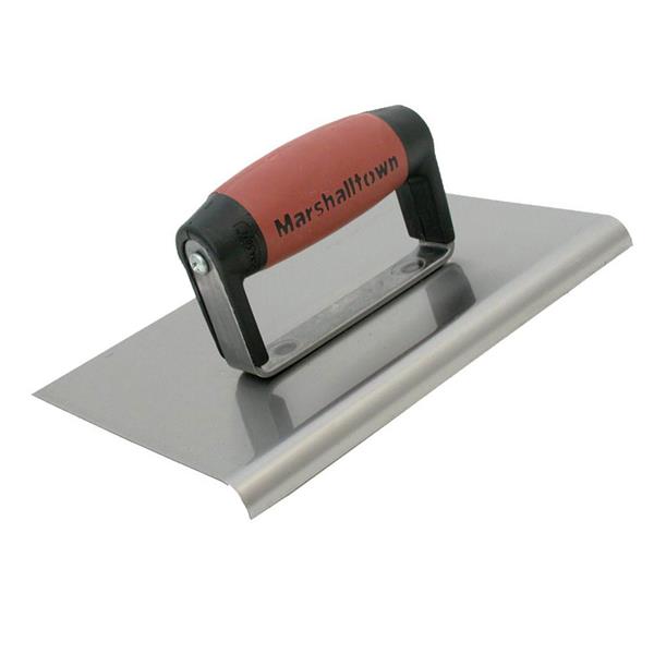 Marshalltown Cement Edger Curved End DuraSoft Handle 6 x 3in | M/T136D