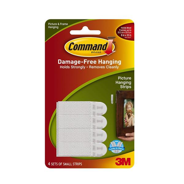 Command 3M Small Picture Hanging Strips 4 Pack | Damage-Free