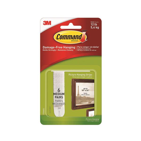 Command 3M Picture Hanging Strips 6 Pairs - Medium | 3M17204-ES