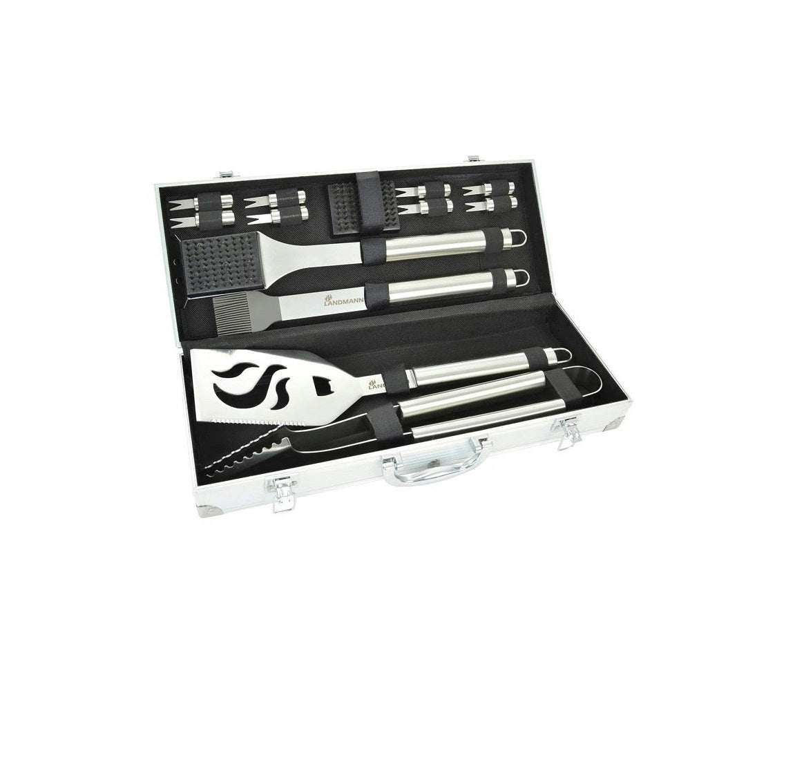 Landmann BBQ Tool Set 13 Piece with Case - Stainless Steel | 13399
