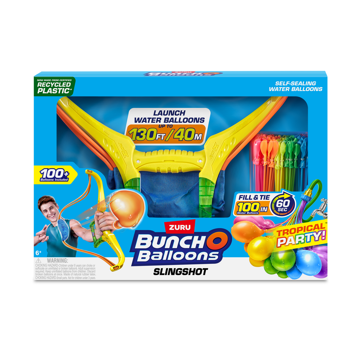 Euroactive Bunch O Balloons - Tropical Party Slingshot with 100 Water Balloons | EA56494