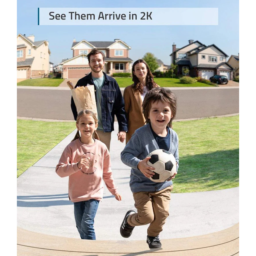 Eufy Video Doorbell 2K Battery Powered With Home Base 2 | E82101W4