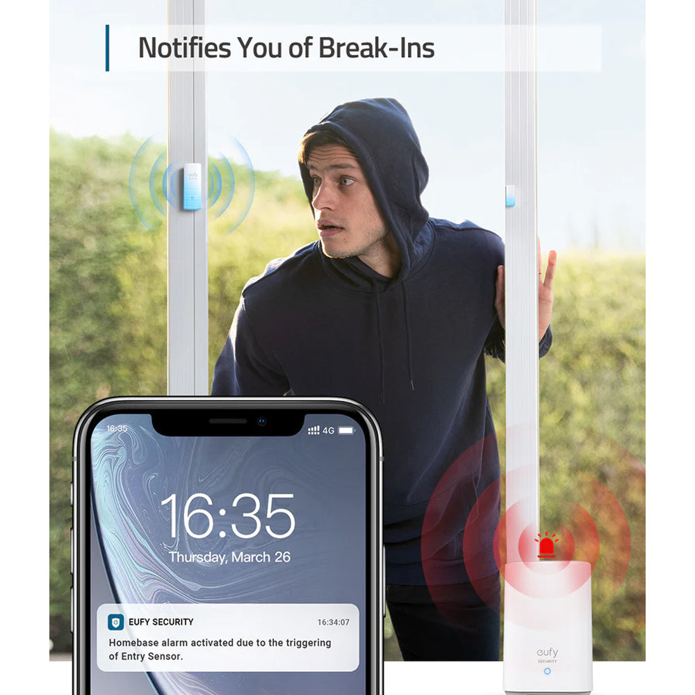 Eufy 5 Piece Home Alarm Security Kit | T8990321