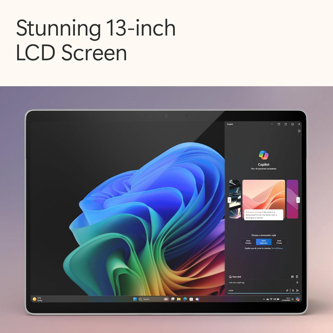 Microsoft Surface Pro Copilot+ PC 13.8 Inch Touchscreen Snapdragon X 16GB 256GB - Platinum | ZHX-00003