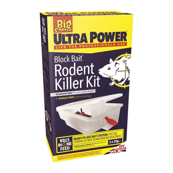 The Big Cheese Ultra Power Rats & Mouse Block Bait Station