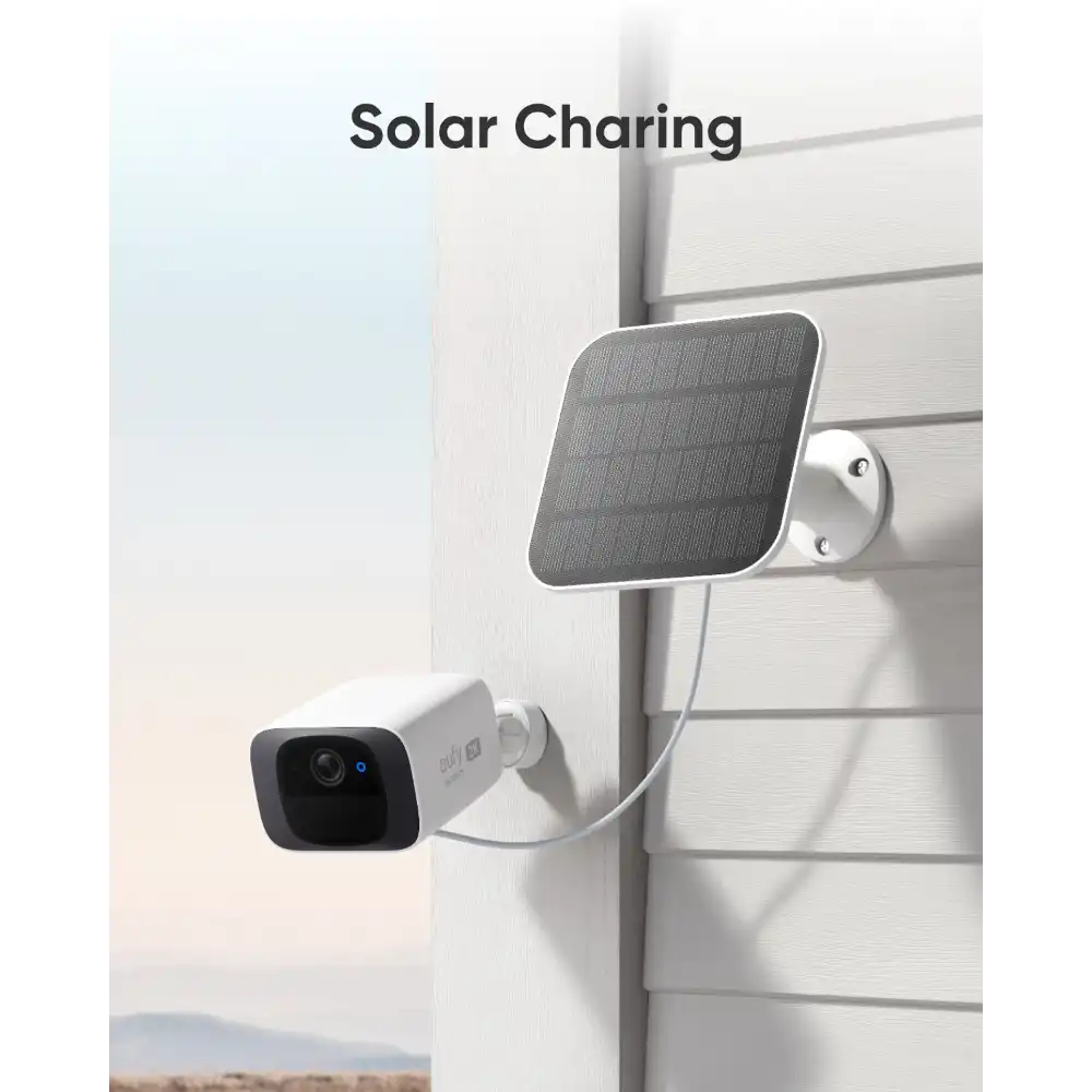 Eufy C210 2K Security Camera with Solar Panel - White | E8B00324