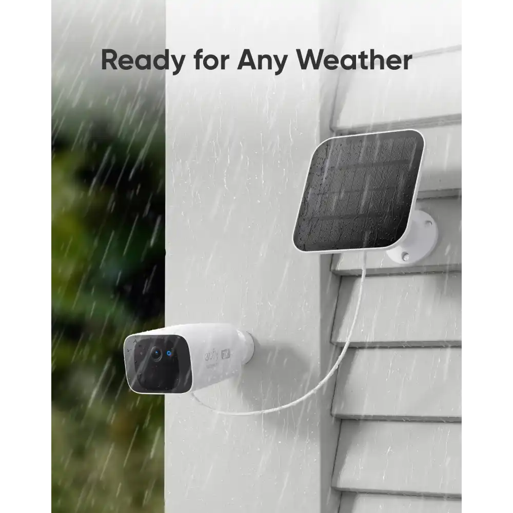 Eufy C210 2K Security Camera with Solar Panel - White | E8B00324