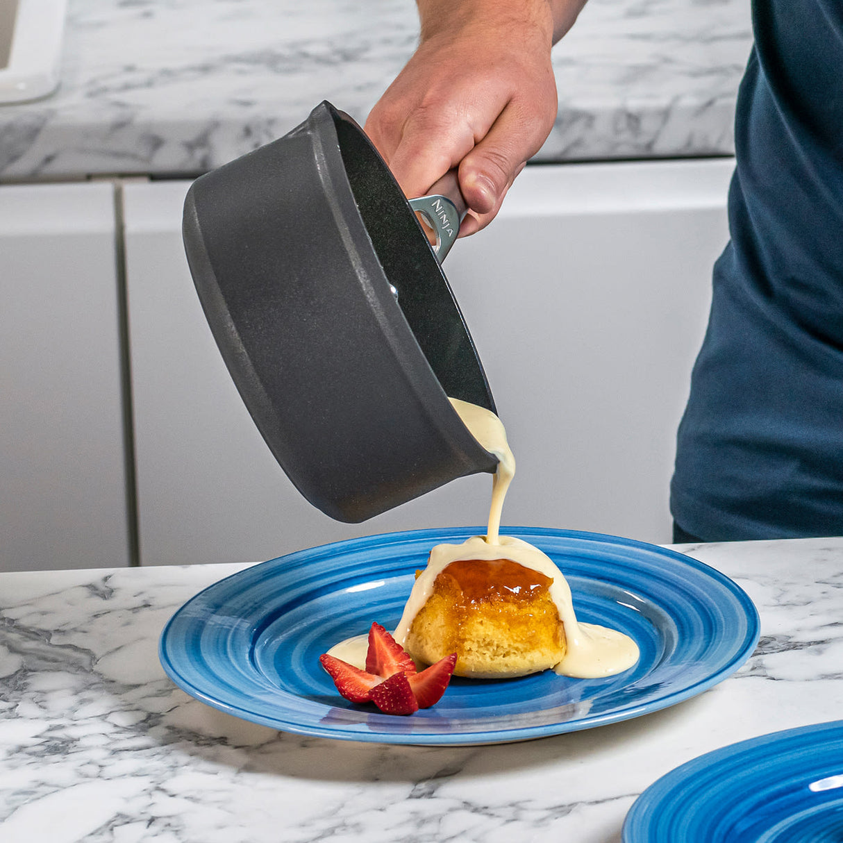 Ninja Foodi 5 Piece Zerostick Saucepan Set - Grey | C35000UK