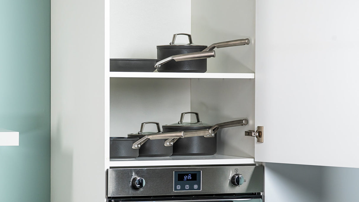 Ninja Foodi 5 Piece Zerostick Saucepan Set - Grey | C35000UK