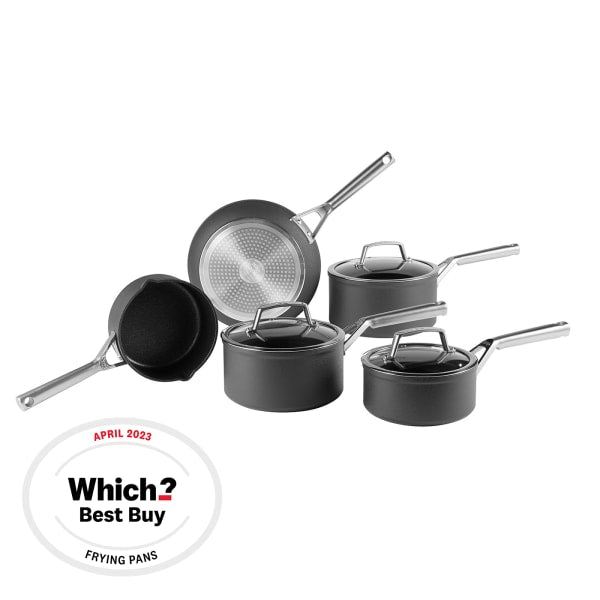 Ninja Foodi 5 Piece Zerostick Saucepan Set - Grey | C35000UK