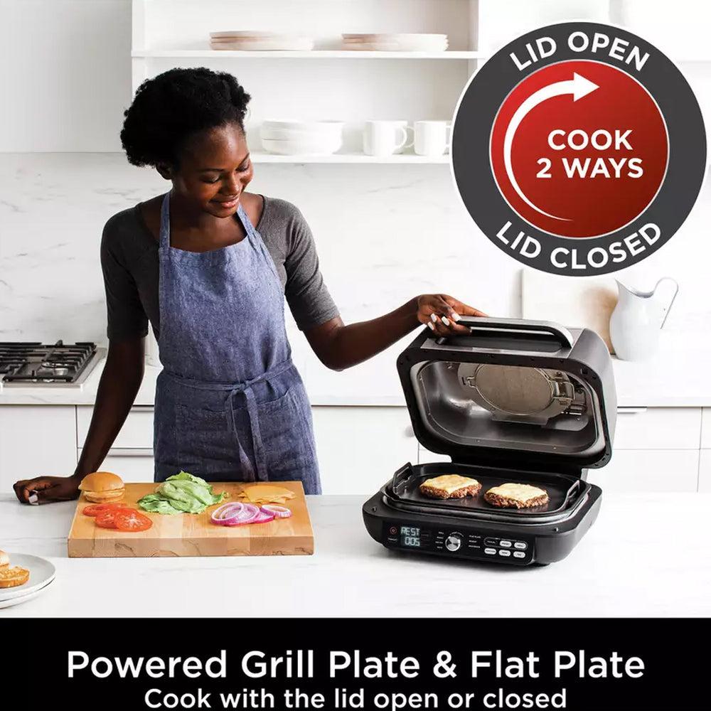 NINJA Foodi Max Pro 7-in-1 Health Grill & Air Fryer - Black | AG651UK