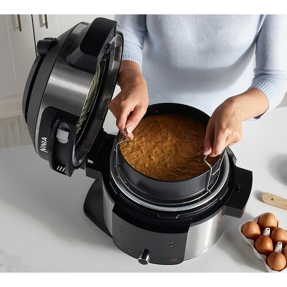 NINJA Foodi 11-in-1 SmartLid Multicooker Air Fryer- Stainless Steel & Black | OL550UK