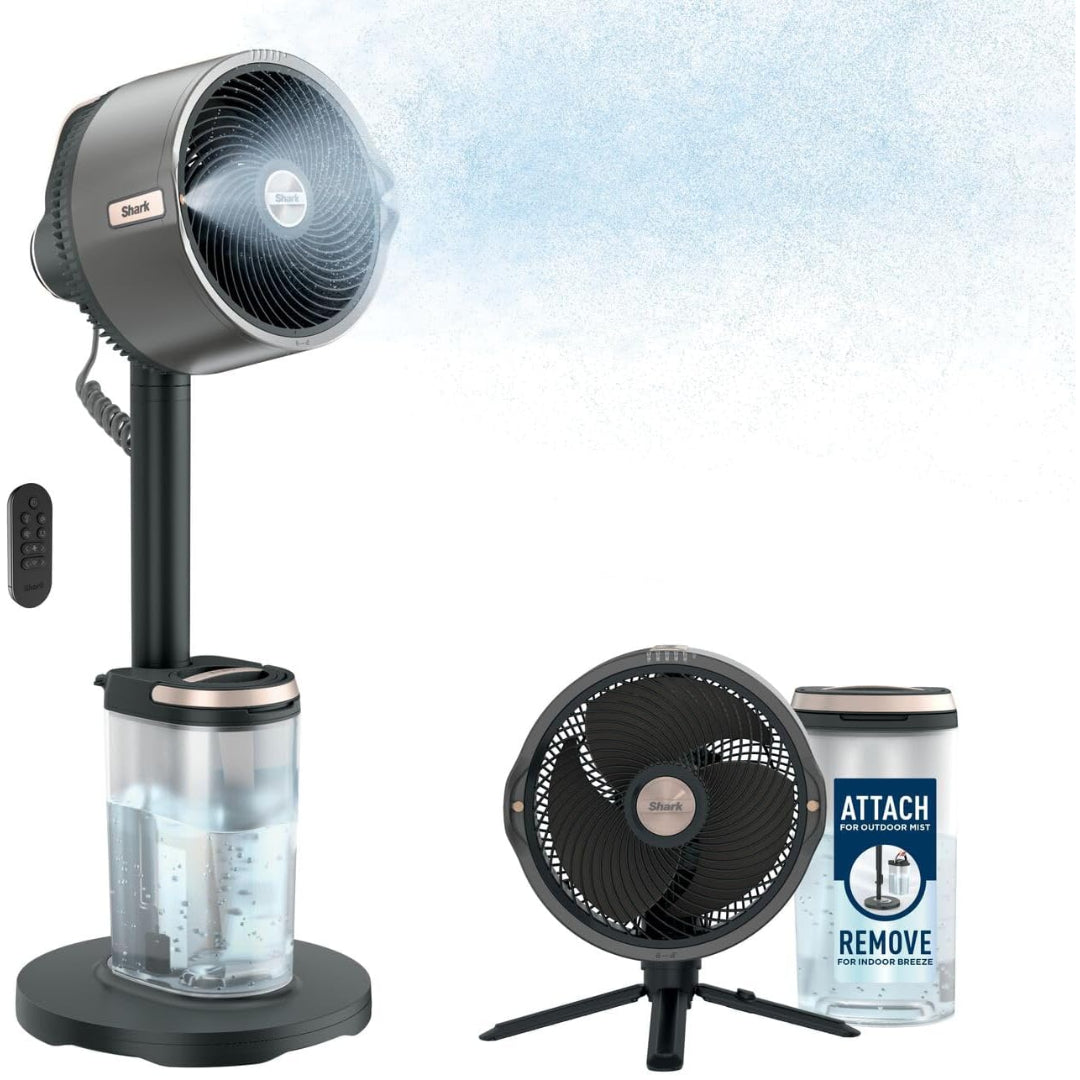 Shark FlexBreeze Pro Mist Indoor & Outdoor Fan & Outdoor Misting System | FA300UK