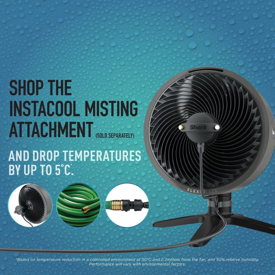 Shark FlexBreeze TableMate Indoor to Outdoor High-Velocity Tabletop Portable Cooling Fan | FA150UK