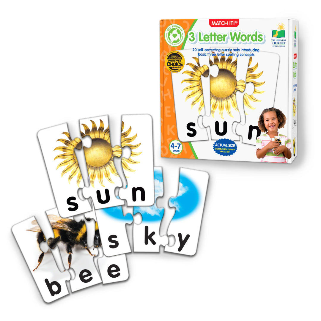 The Learning Journey Match It! - 3 Letter Words | U113653