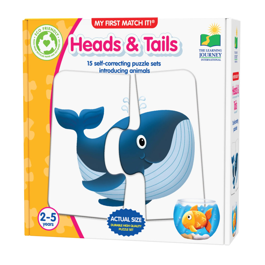 University Games My First Match It! Heads and Tails Jigsaw Puzzle | U115251