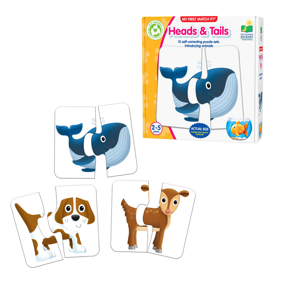 University Games My First Match It! Heads and Tails Jigsaw Puzzle | U115251