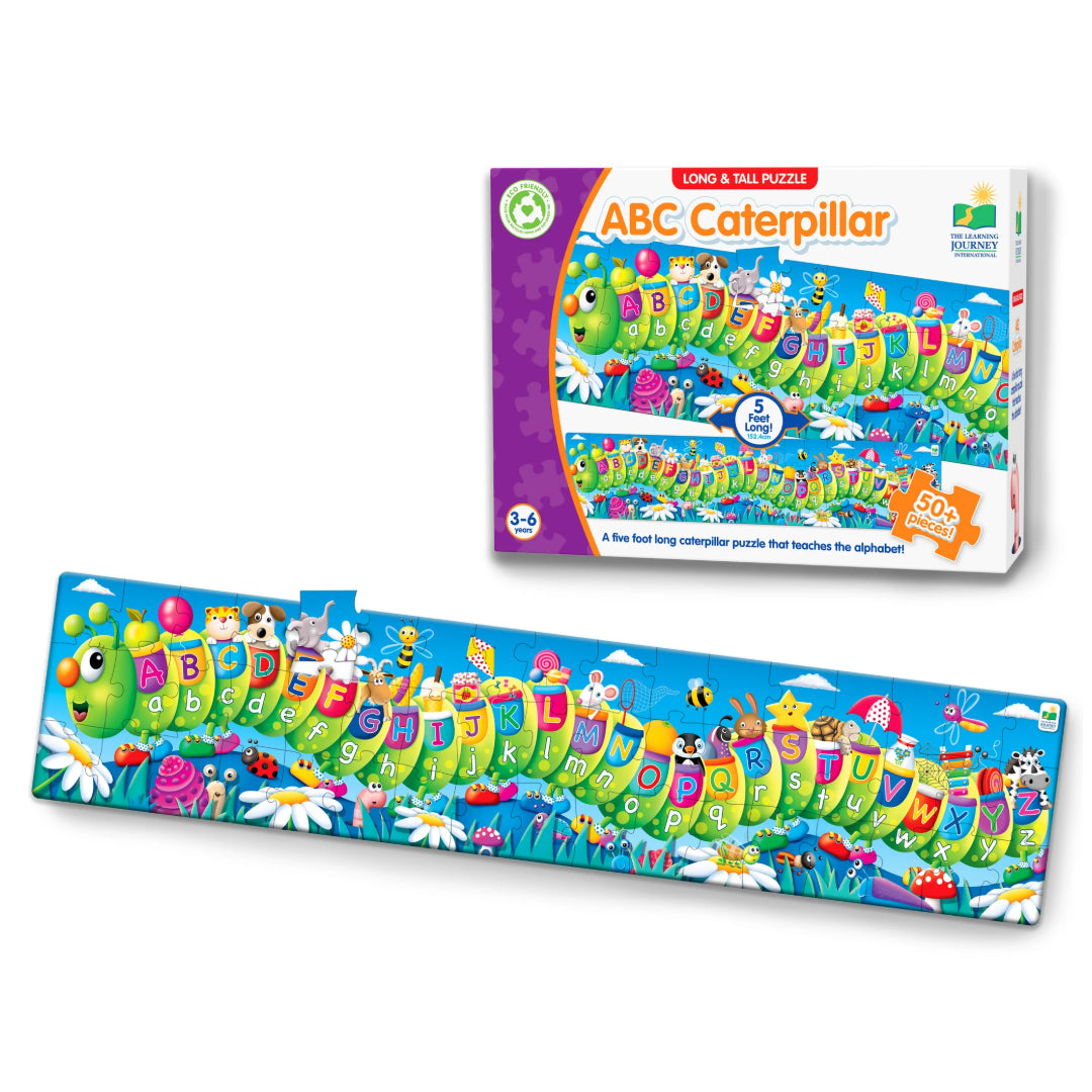 University Games Long & Tall Puzzle - ABC Caterpillar Letters Jigsaw Puzzle | U434536