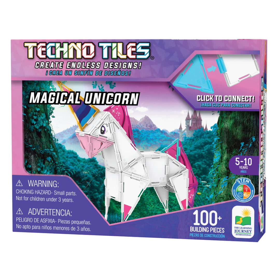 University Games Techno Tiles Unicorn Puzzle 100+ Piece | U596715
