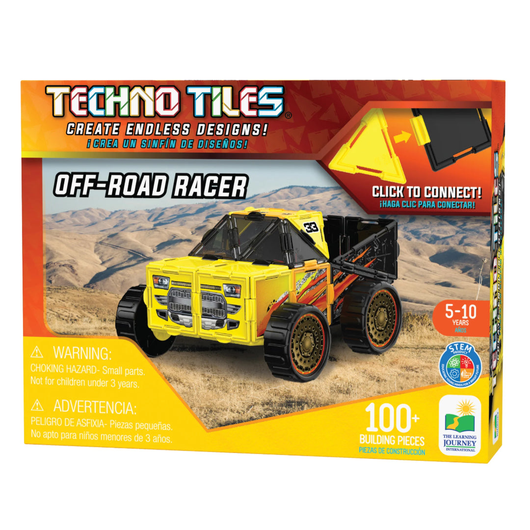 University Games Techno Tiles Off Road Racer Puzzle 100+ Piece | U596753