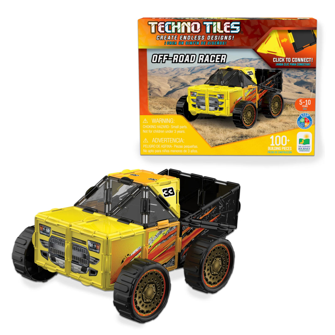 University Games Techno Tiles Off Road Racer Puzzle 100+ Piece | U596753
