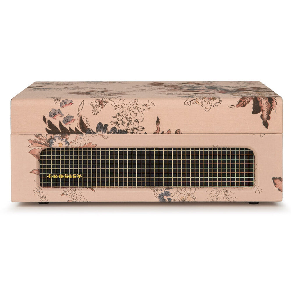Voyager Vinyl Turntable Record Player With Bluetooth - Floral | CR8017B-FL4