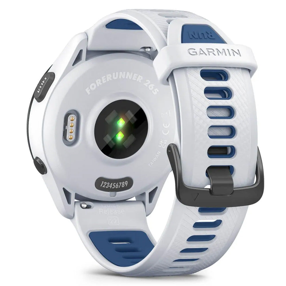 Garmin Forerunner 265 Running Smart Watch - Whitestone & Tidal Blue | 49-GAR-010-02810-11