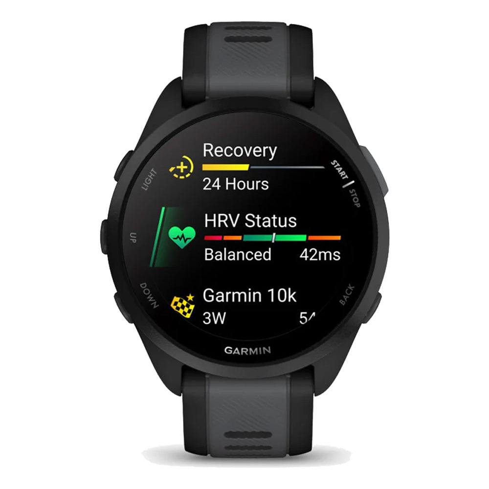 Garmin Forerunner 165 Smart Watch - Black and Slate Grey | 49-GAR-010-02863-20