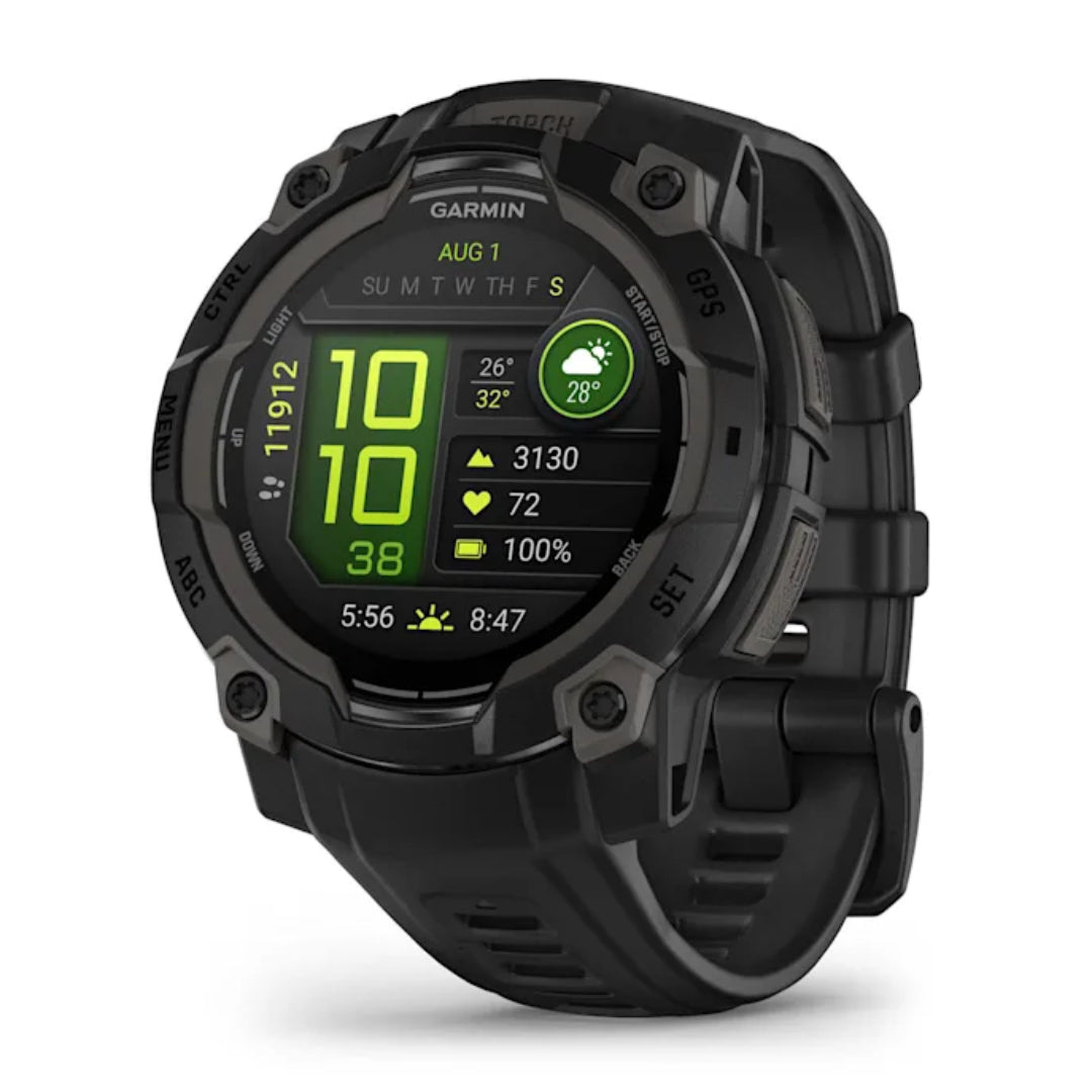 Garmin Instinct 3 Smart Fitness Watch 45mm AMOLED - Black | 49-GAR-010-02936-00