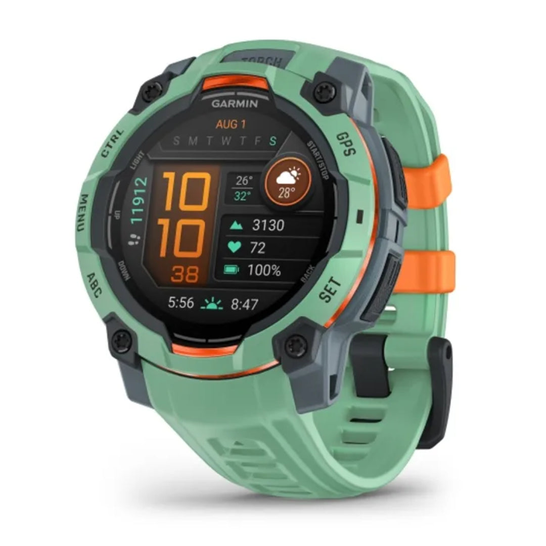 Garmin Instinct 3 Smart Fitness Watch 45mm AMOLED - Neo Tropic | 49-GAR-010-02936-01