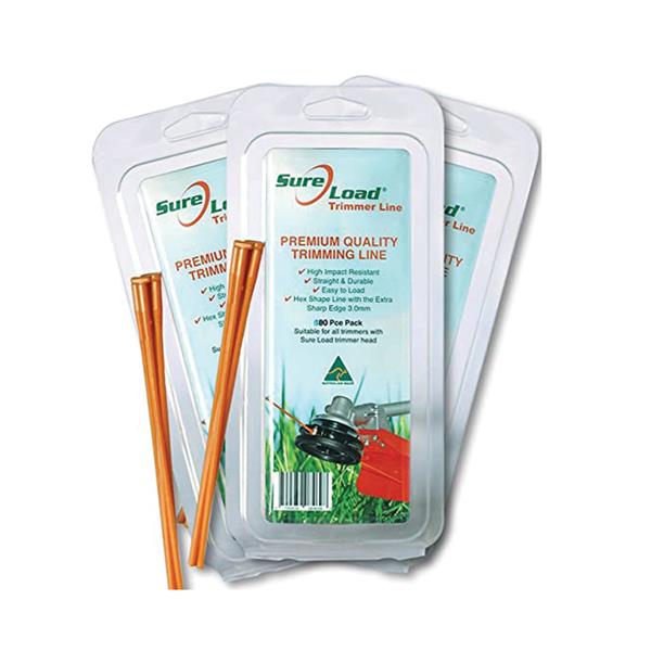 Sure Load Strimmer Line 3mm 80 Pack | Trimmer Line