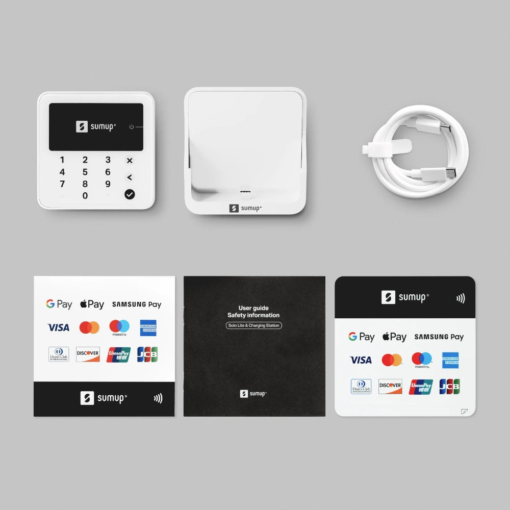 SumUp Solo Lite Card Reader Bundle - White | 226-BUN-SUL-003