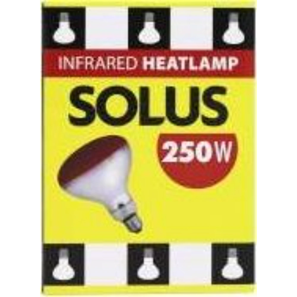 Solus 250W ES R125 Infra Red Heat Lamp Red Bulb | SOL080201