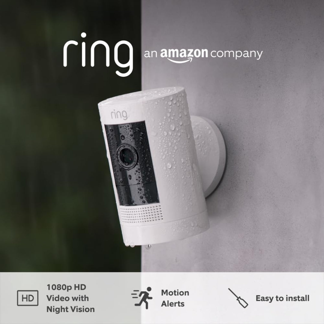 Ring Outdoor Camera Battery (Stick Up Cam) Battery Powered 3rd GEN - White | B0C5QXCP7Z