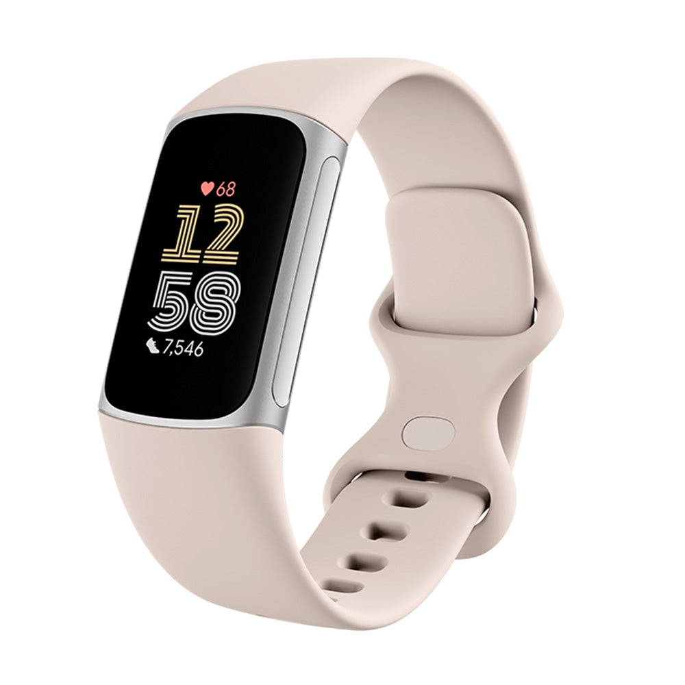 Fitbit Charge 6 Fitness Tracker - Porcelain / Silver | 79-GA05185-GB