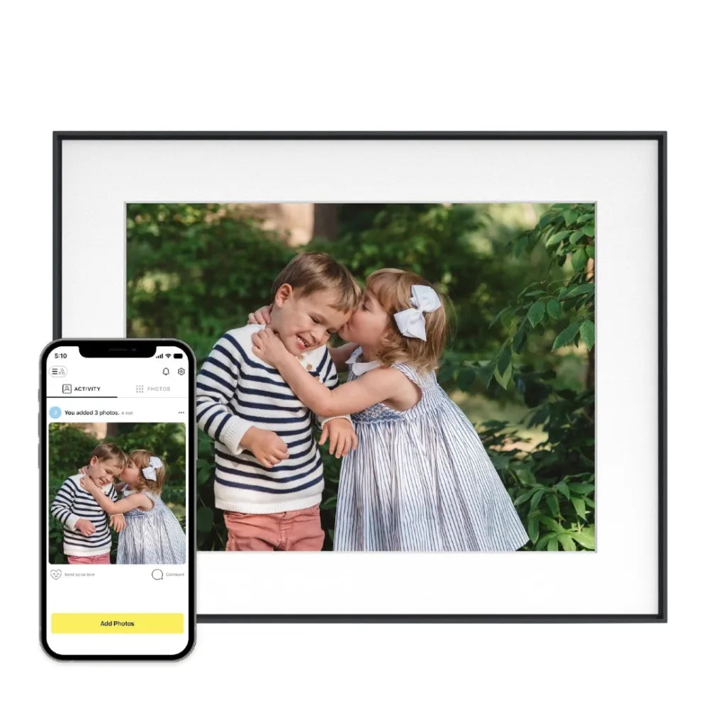 Aura Walden 15 Inch Dual Orientation Digital Wifi Photo Frame - Black | UKA110-MBLK