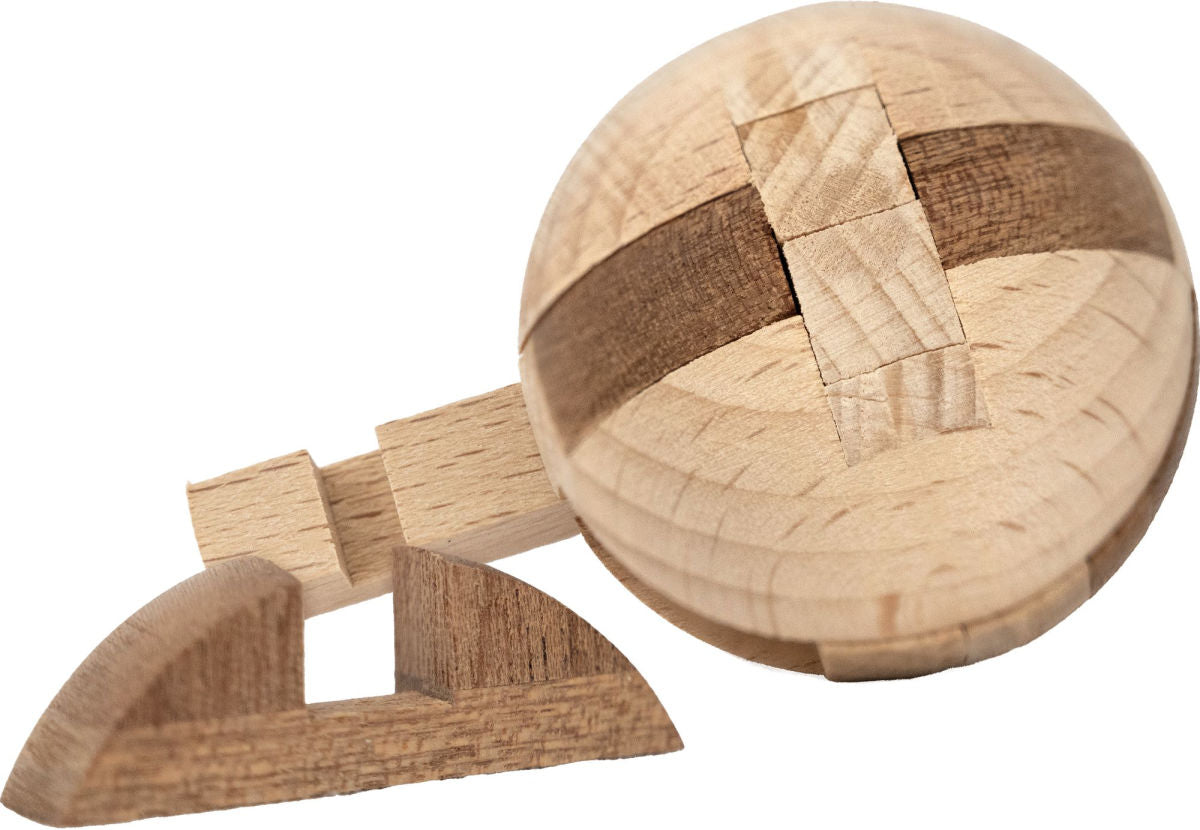 True Genius Sun Stone Wooden Brainteaser Puzzle