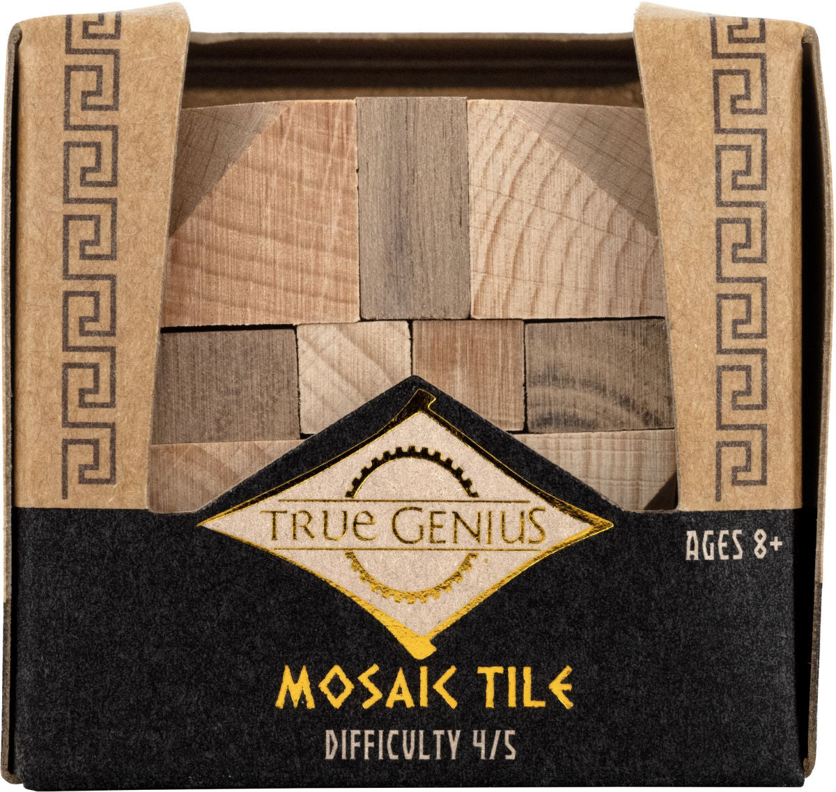 True Genius Mosaic Tile Puzzle Wooden Brainteaser Puzzle