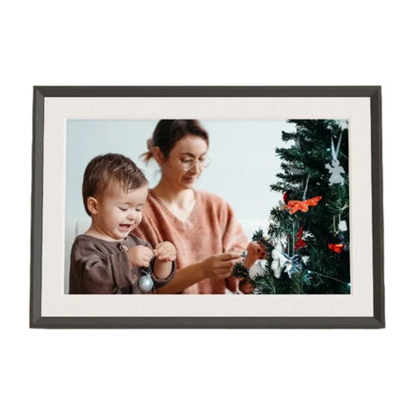 Aura Carver 10.1 Inch WiFi Digital Photo Picture Frame - Gravel / White | UKA900-MBLK