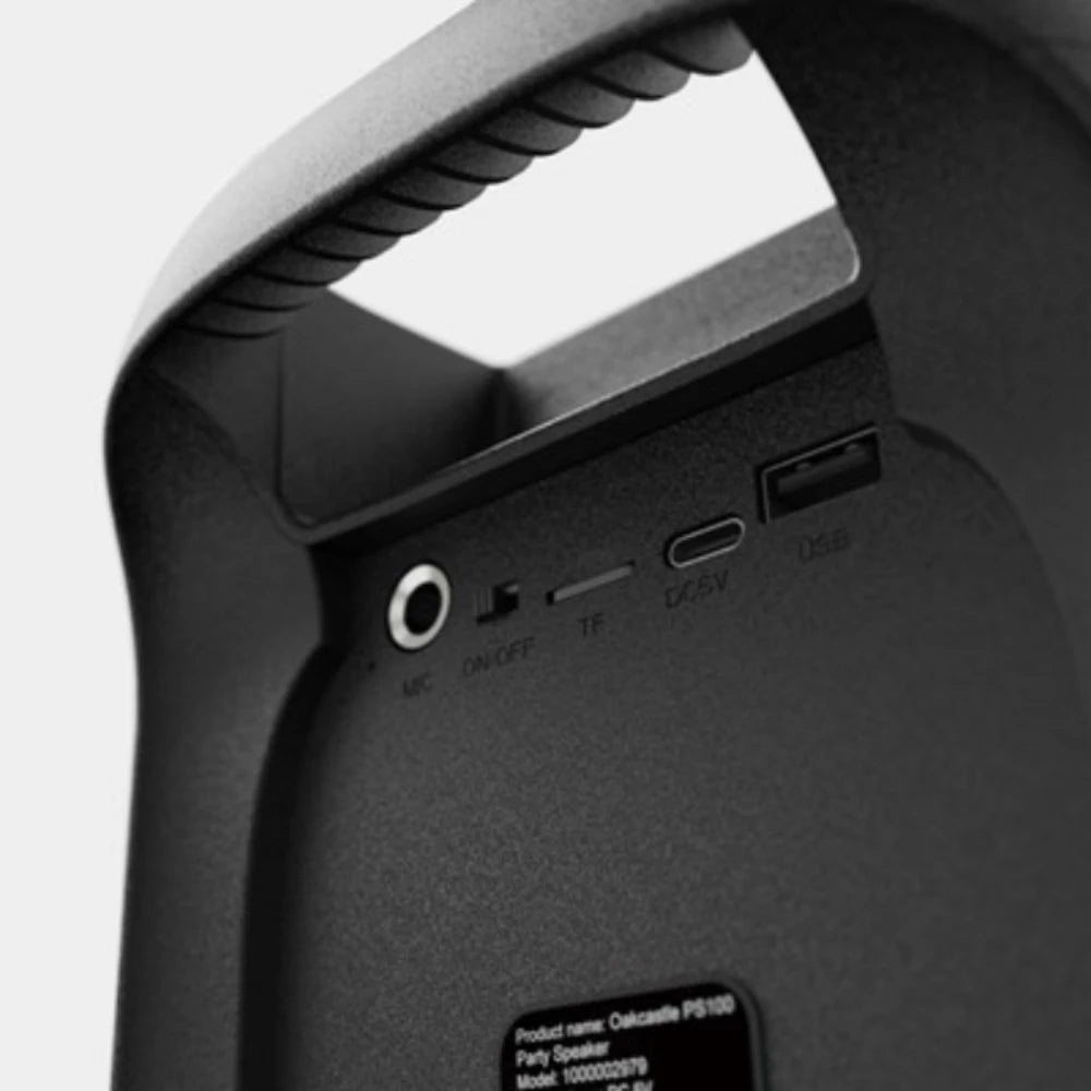 Majority PS100 Portable Wireless Bluetooth Party Speaker with Karaoke Micophone - Black | 1000002991