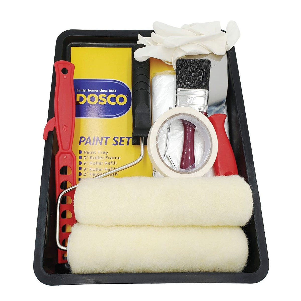 Dosco All Purpose Mini Roller and Handle 11 Piece Set | DOSCO11
