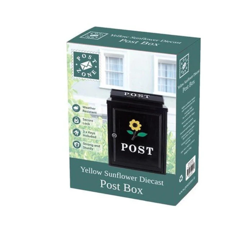 Post Zone Yellow Diecast Post Box - Sunflower | 252102