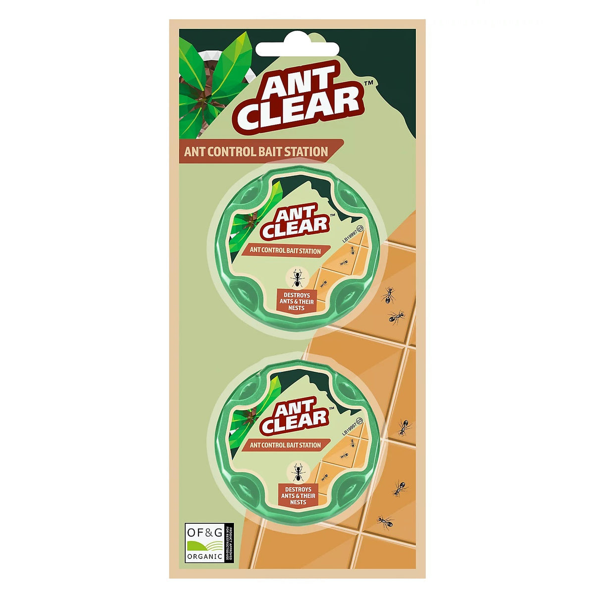 Antstop Ant Clear Organic Bait Station 2 Pack Ant Killers | 4106338
