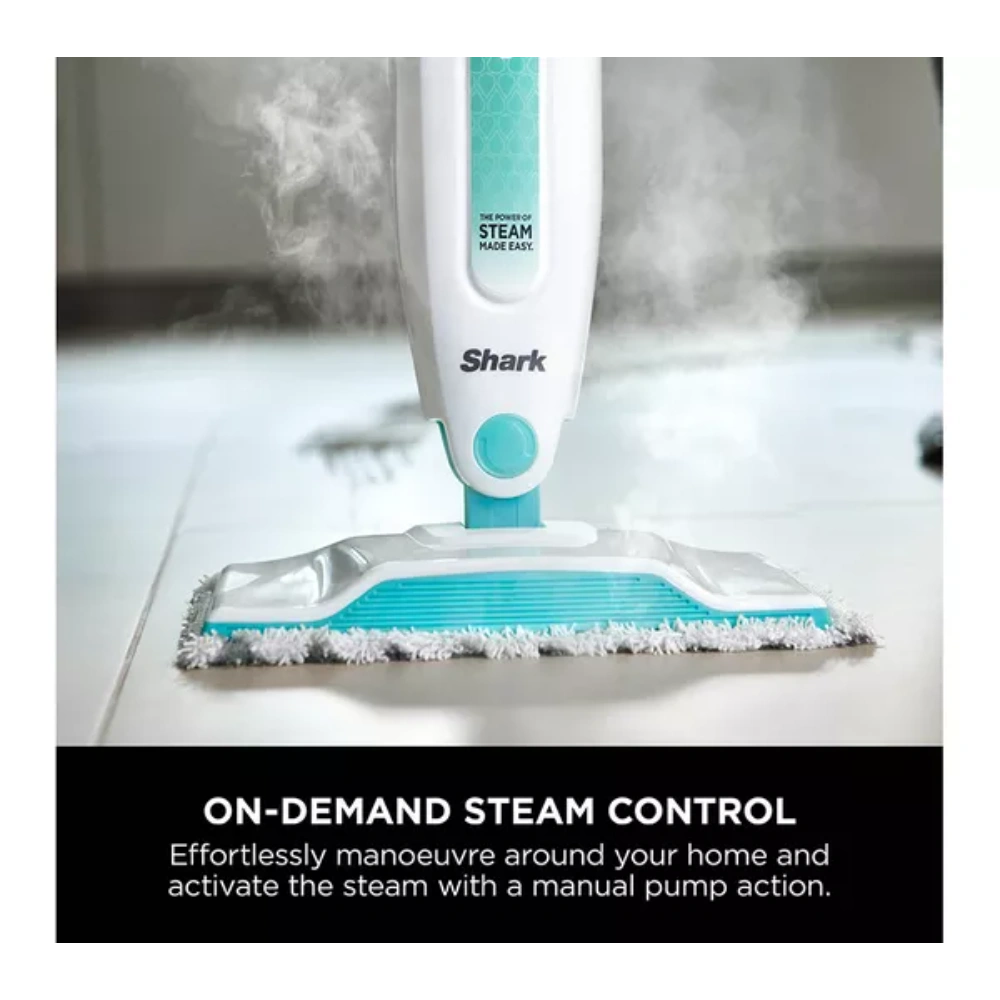 Shark Pro Steam Mop - White & Mint | S1000UK