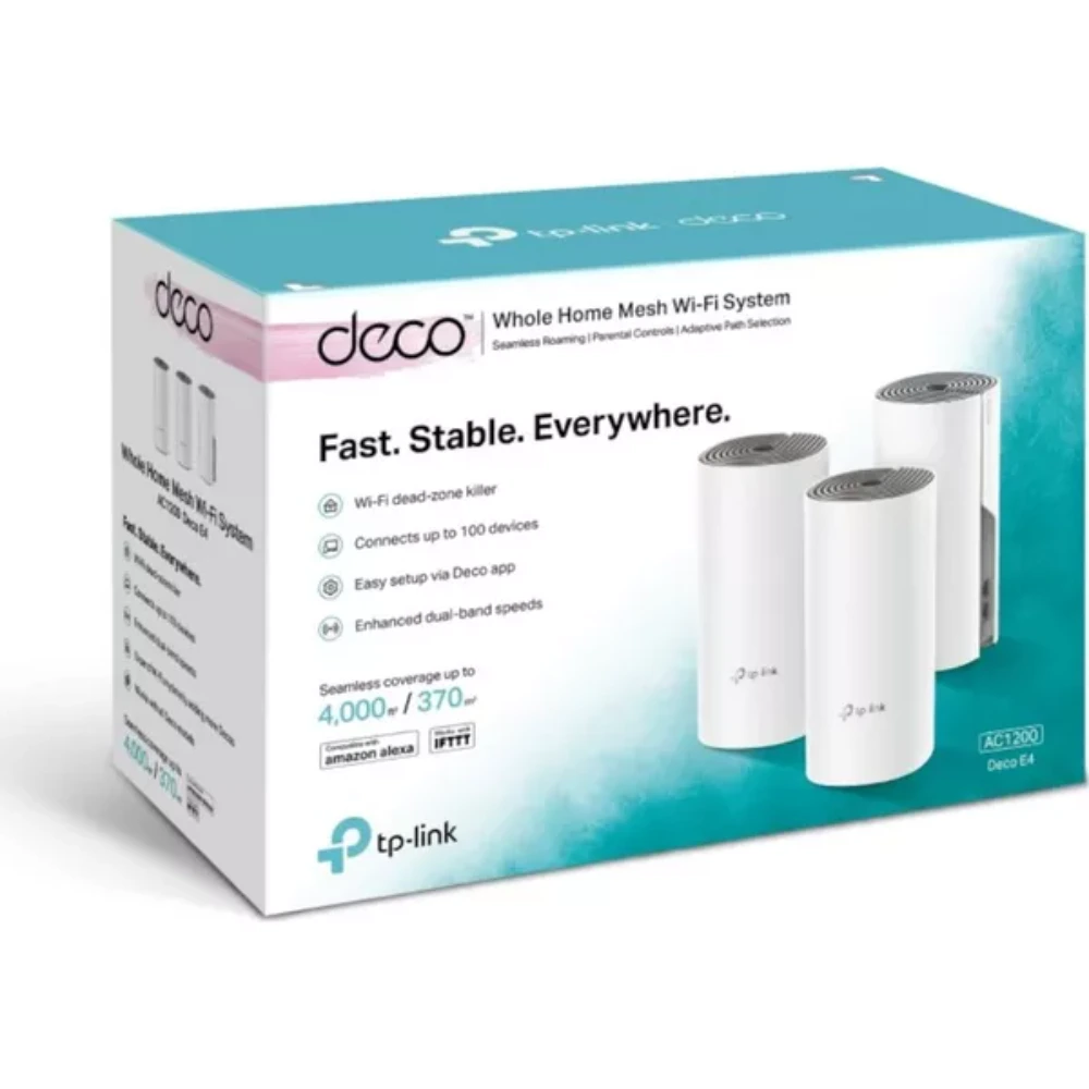 TP-Link Deco E4 Whole Home WiFi Mesh System - 3 Pack | DECO E4(3-PACK)