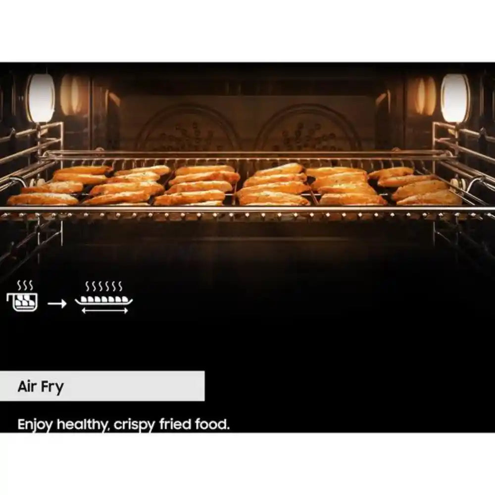 Samsung Series 5 Dual Cook Flex Electric Pyrolytic Smart Oven - Black | NV7B5750TAK/U4