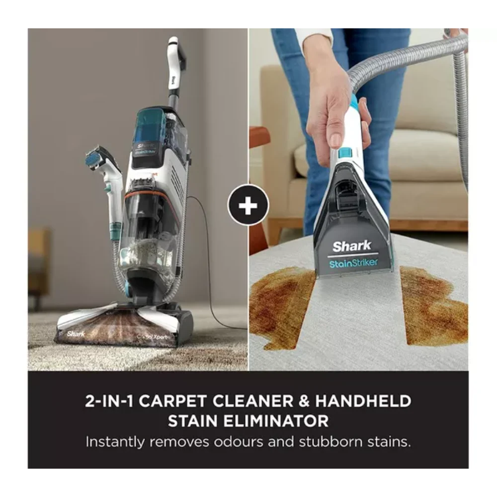 Shark CarpetXpert Deep Carpet Cleaner with Built-In StainStriker | EX200UK